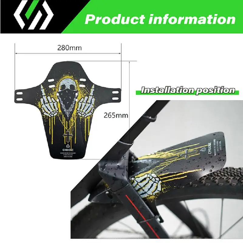 CHOOEE Bicycle Fenders Mountain Road Bike Fender MTB Fender Universal Front+Rear Fenders