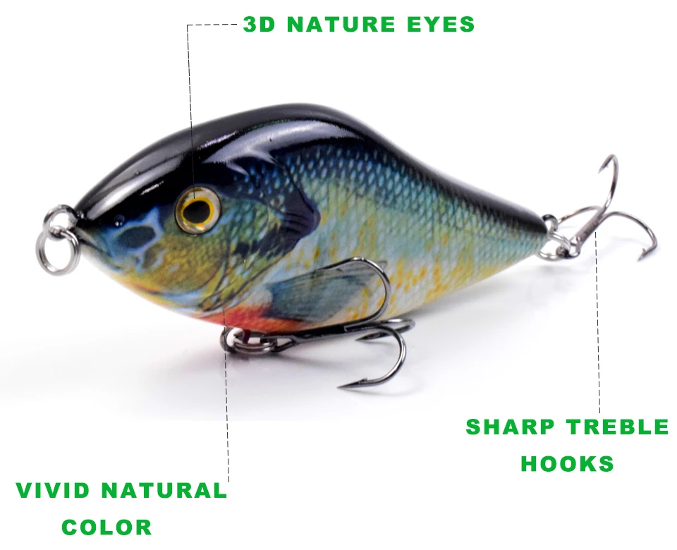 ALASICKA 70/100MM 14.5/45G For Pike Musky Fishing Slow Sinking Jerkbait Fishing Lure Slider Swim Action Hard Body Jerk Bait