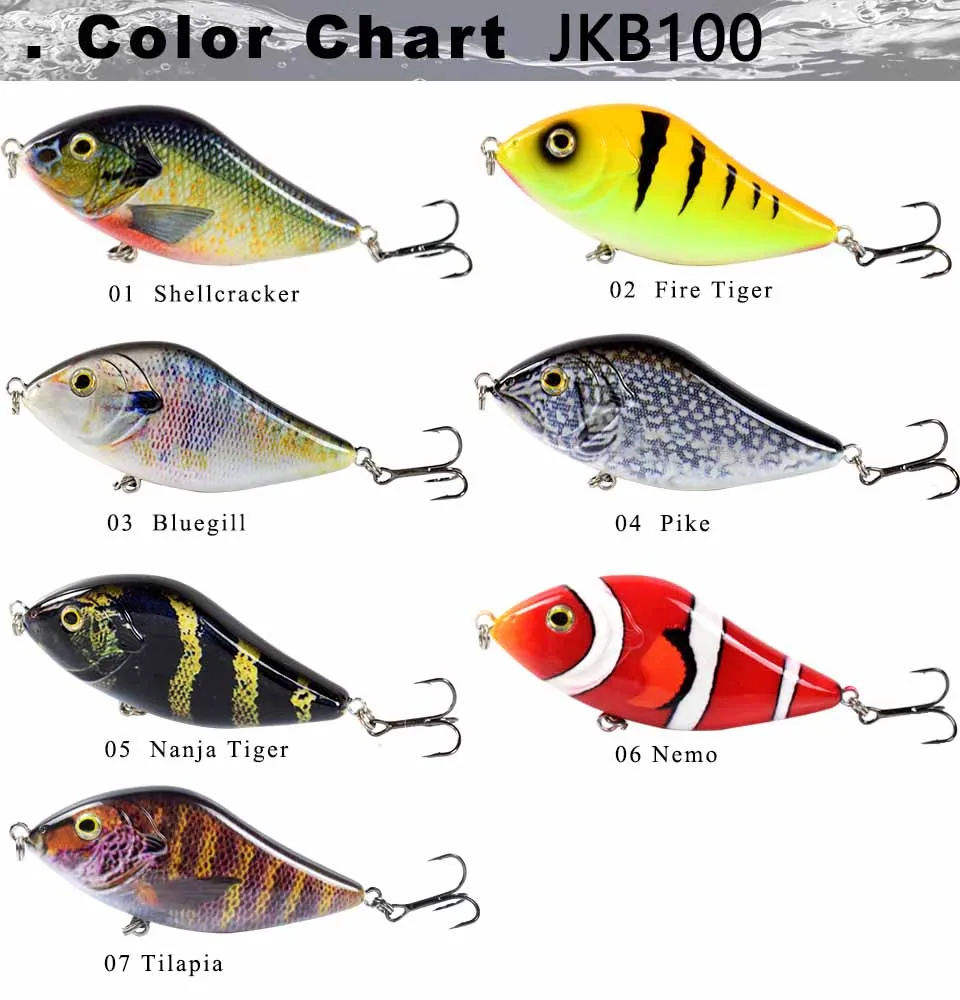 ALASICKA 70/100MM 14.5/45G For Pike Musky Fishing Slow Sinking Jerkbait Fishing Lure Slider Swim Action Hard Body Jerk Bait