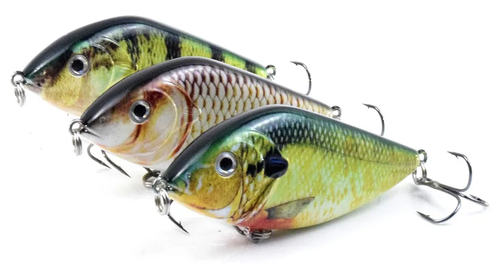 ALASICKA 70/100MM 14.5/45G For Pike Musky Fishing Slow Sinking Jerkbait Fishing Lure Slider Swim Action Hard Body Jerk Bait