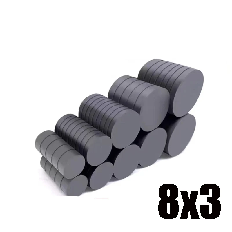10x3 10x4 10x5 15X3 15X4 15X5mm Black Small Round Magnet Fridge Ferrite Magnet  Round Speaker Magnet Permanent Magnet
