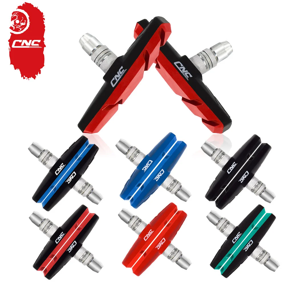 CNCLOL Bike V-Brake Pads 55mm / 70mm, Fit Mtb,Folding,BMX Bicycle Rubber Brake Shoes 2 Pairs, Fit Shimano/SRAM V Brake