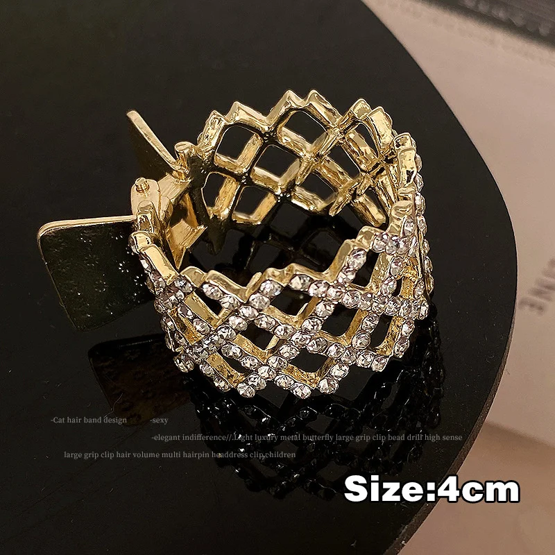 Korean Pearl Crystal Hair Claws Clips Women Geometric Hair Claw Girls Clamps Hair Crab Headband Hairpin Fashion Hair Accessories