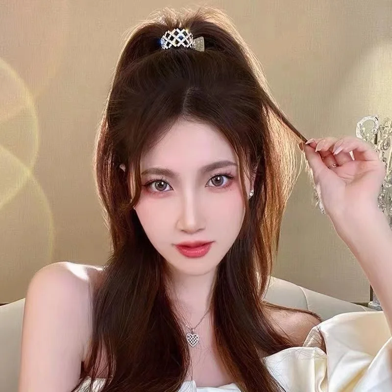 Korean Pearl Crystal Hair Claws Clips Women Geometric Hair Claw Girls Clamps Hair Crab Headband Hairpin Fashion Hair Accessories