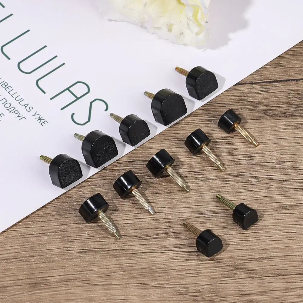 10pcs Black Women Shoes High Heel Repair Tips Pins Heel Stoppers Protect Dowel Lifts Replacement For High Heel Tips Taps