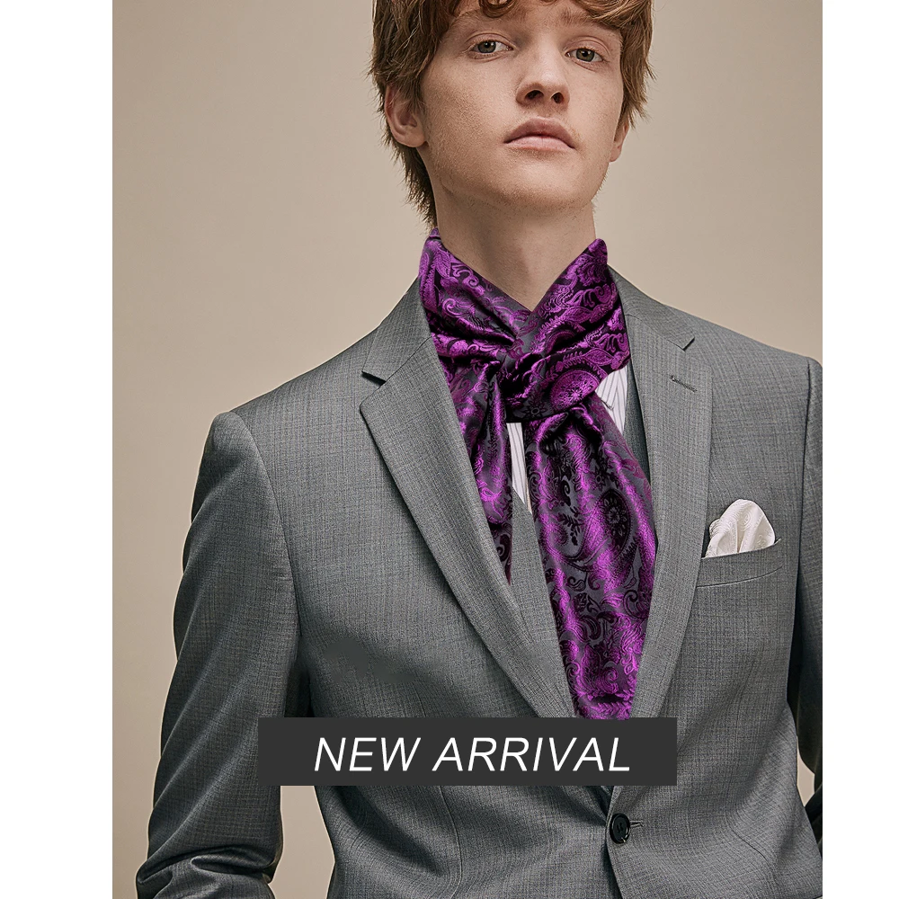 Fashion Silk Scarf Luxury Band Designer Men Women Black Paisley Shawl Bandanna Flulard Muffler Pashmina Barry. Wang A-1022