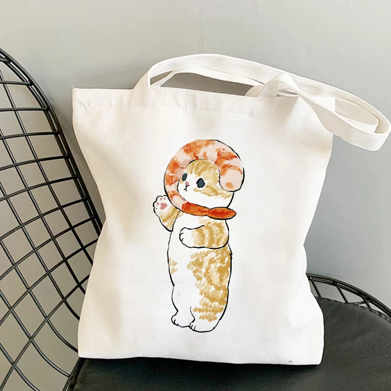 Shoulder Bags for Girls Fashion Shopper Bag Kawaii Cats Cute Animal Bags Shopping Bag Canvas Bags Tote Bag Handbags Casual Girl