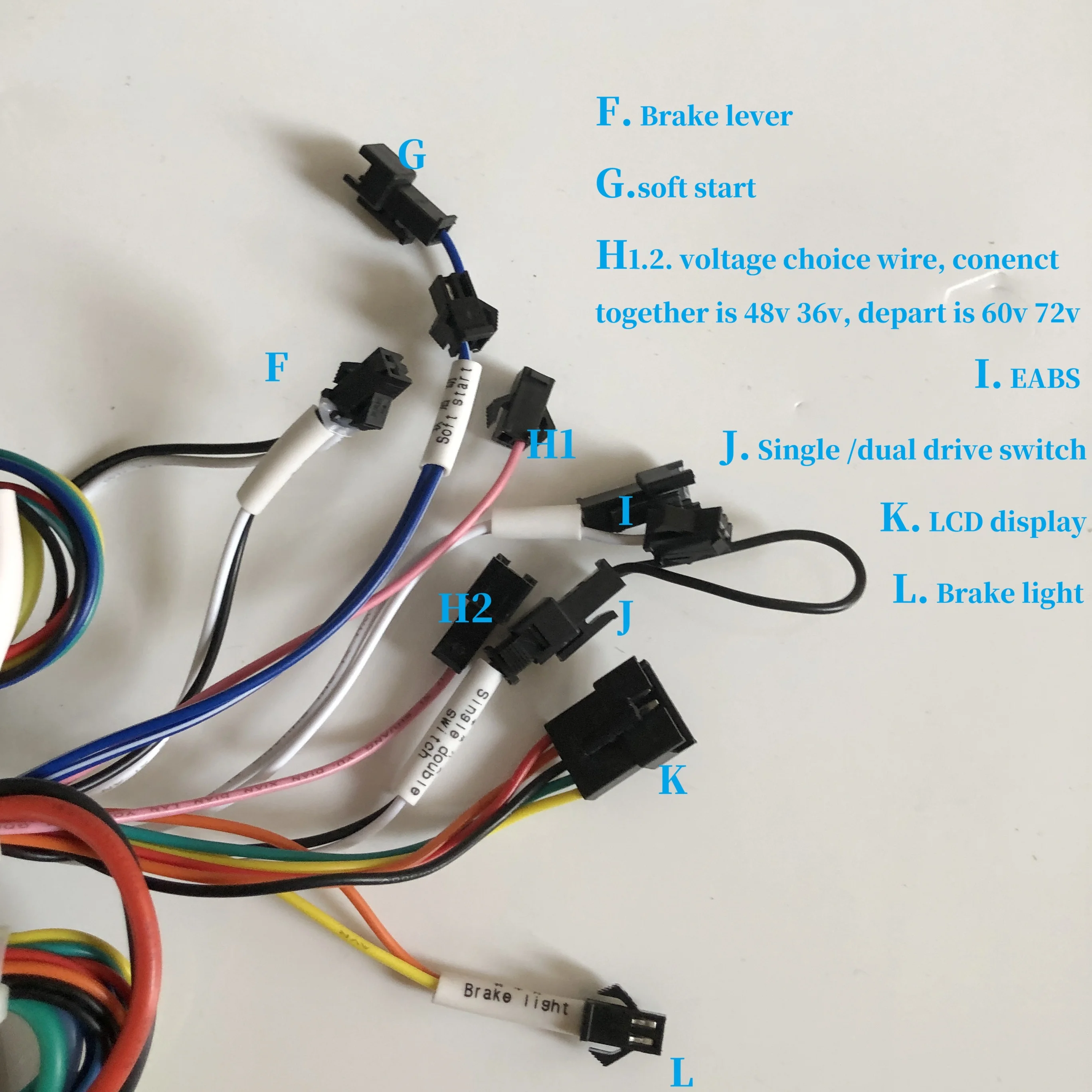 Dual Drive Controller with LCD Display 25A +25A in 1 Piece For Motor 36V 48V 60v 800W 1000W 1200w