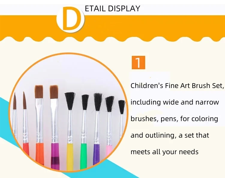 Art Supplies Children's Paintbrush Painting Set 15 Pcs Sponge Paintbrush Sponge Set For Children Graffiti Paintbrush