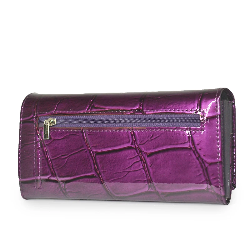 Annmouler Brand New Wallet for women Large Capacity Cow Leather Purse Functional Card Holder Cowhide Female Purse Female Clutch
