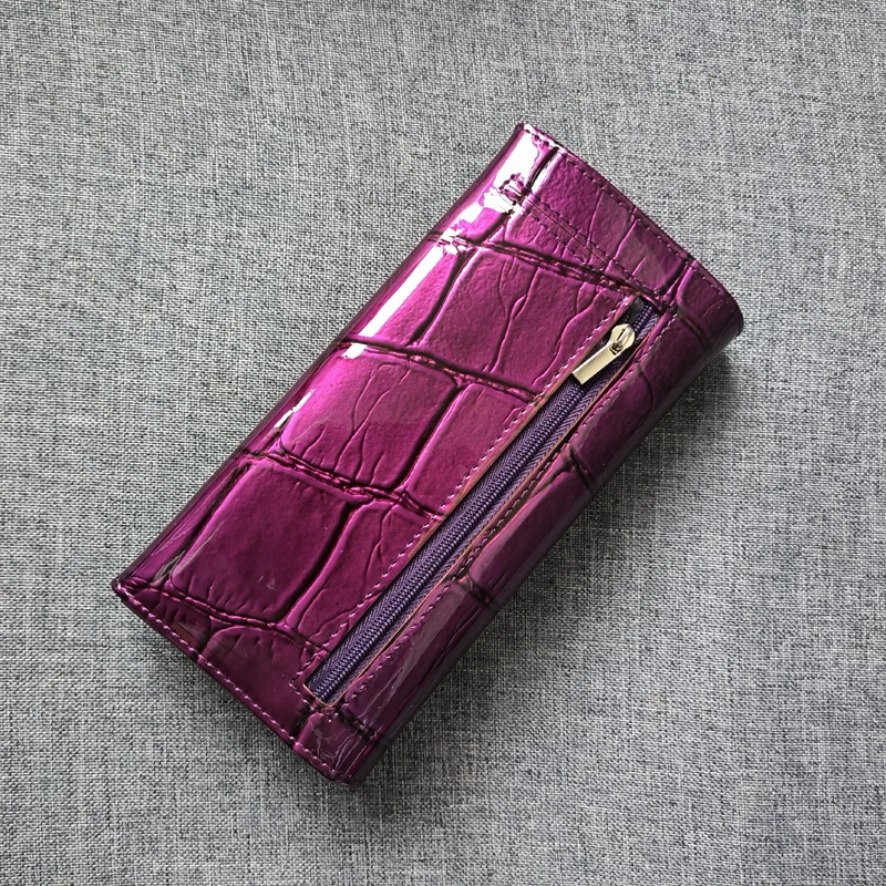Annmouler Brand New Wallet for women Large Capacity Cow Leather Purse Functional Card Holder Cowhide Female Purse Female Clutch