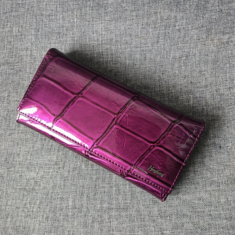 Annmouler Brand New Wallet for women Large Capacity Cow Leather Purse Functional Card Holder Cowhide Female Purse Female Clutch