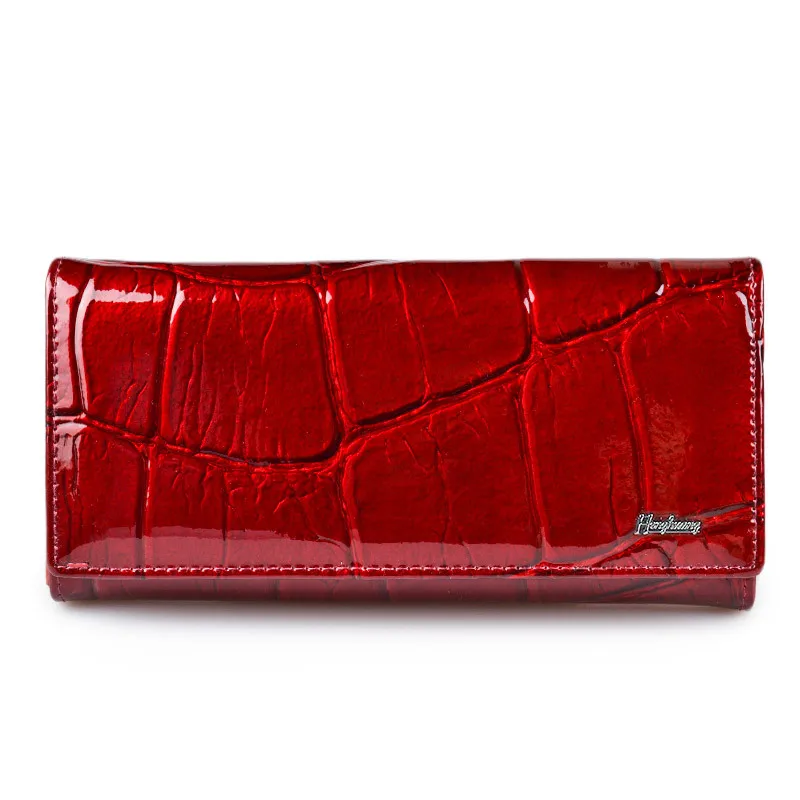 Annmouler Brand New Wallet for women Large Capacity Cow Leather Purse Functional Card Holder Cowhide Female Purse Female Clutch