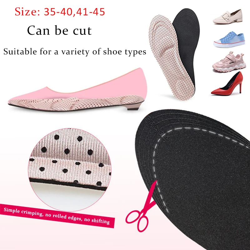 Soft Stretch Sports Insoles Orthopedic Feet Care Pad Breathable Running Cushion Men Women Memory Foam Sneakers Arch Shoes Insert
