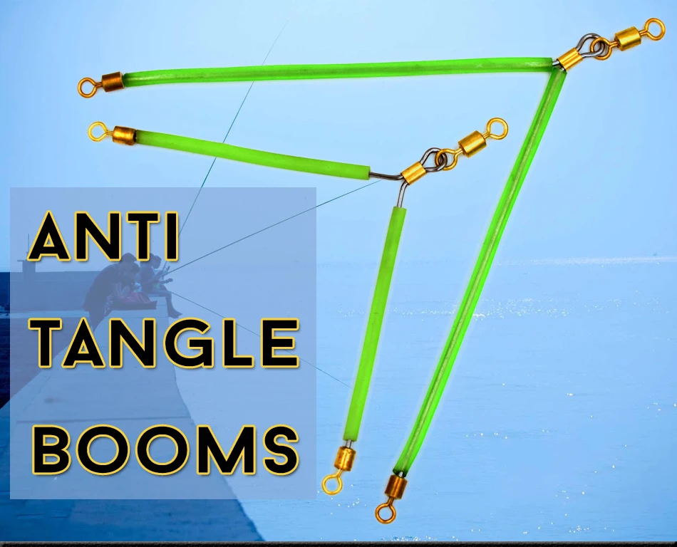 MNFT 6Pcs Fishing Balance Bracket Luminous Tube 7cm/11cm Anti Tangle Booms With Swivel Hook Lure Connector Swivel