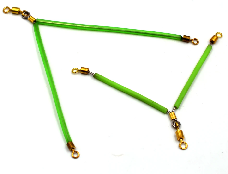 MNFT 6Pcs Fishing Balance Bracket Luminous Tube 7cm/11cm Anti Tangle Booms With Swivel Hook Lure Connector Swivel