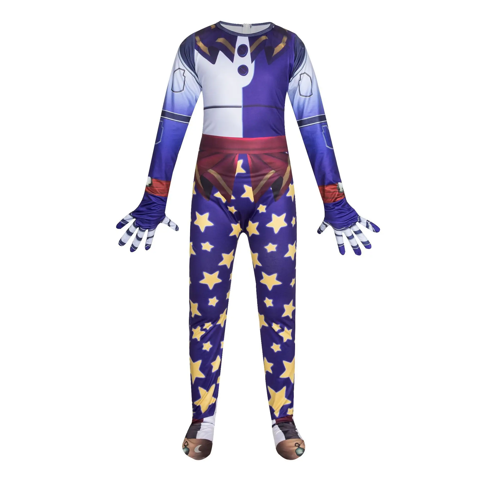 Sundrop And Moondrop FNAF Cosplay Costume Kids Anime Jumpsuit Mask Horror Halloween Christmas Birthday Party Costume