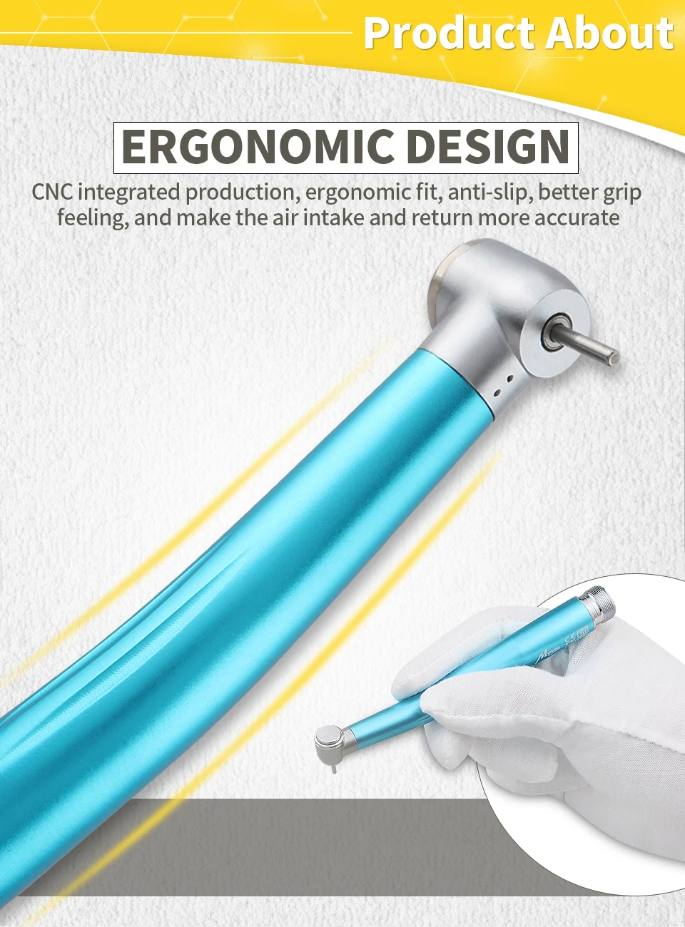 Dental Colorful High Speed Rotation Handpiece Ceramic Bearing Turbine 2/4 Holes Single Water Spray Destist Tips Dentistry Tools