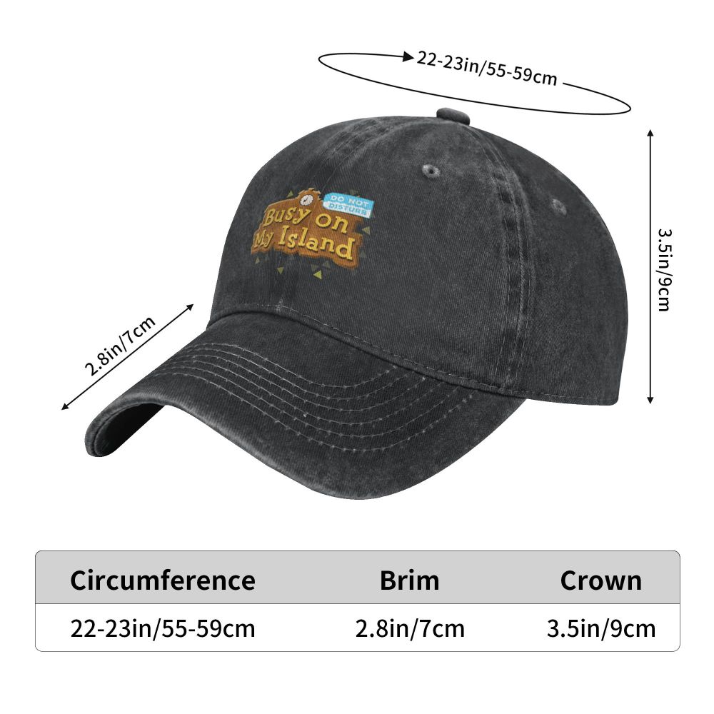 Animal Crossing Pocket Camp Busy On My Island Baseball Caps Peaked Cap Sun Shade Hats for Men Women
