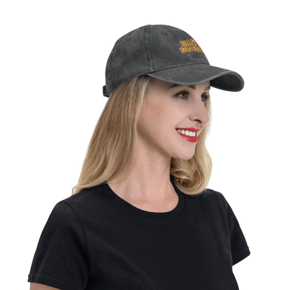 Animal Crossing Pocket Camp Busy On My Island Baseball Caps Peaked Cap Sun Shade Hats for Men Women