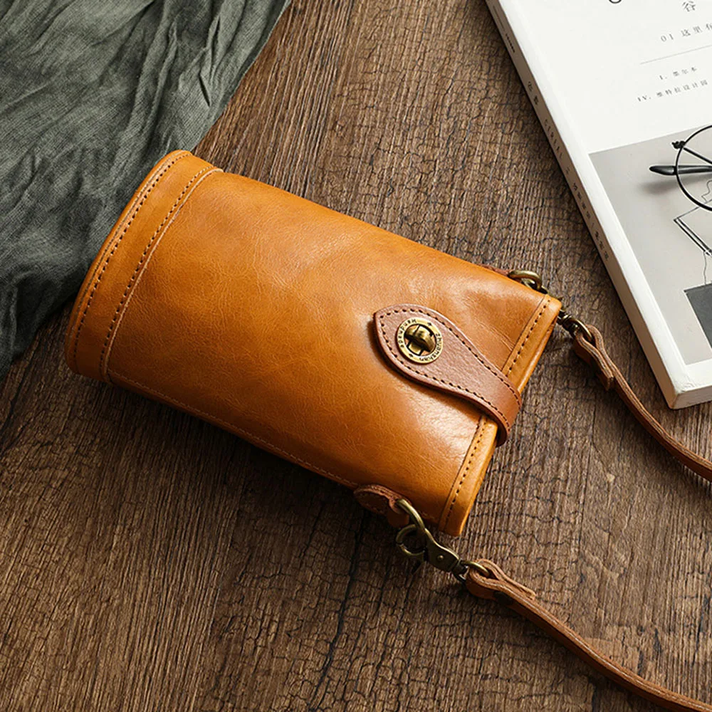 Quality Genuine Leather Crossbody Bag for Women Small Cow Skin Shoulder Fashion Phone Purse Female Promotion