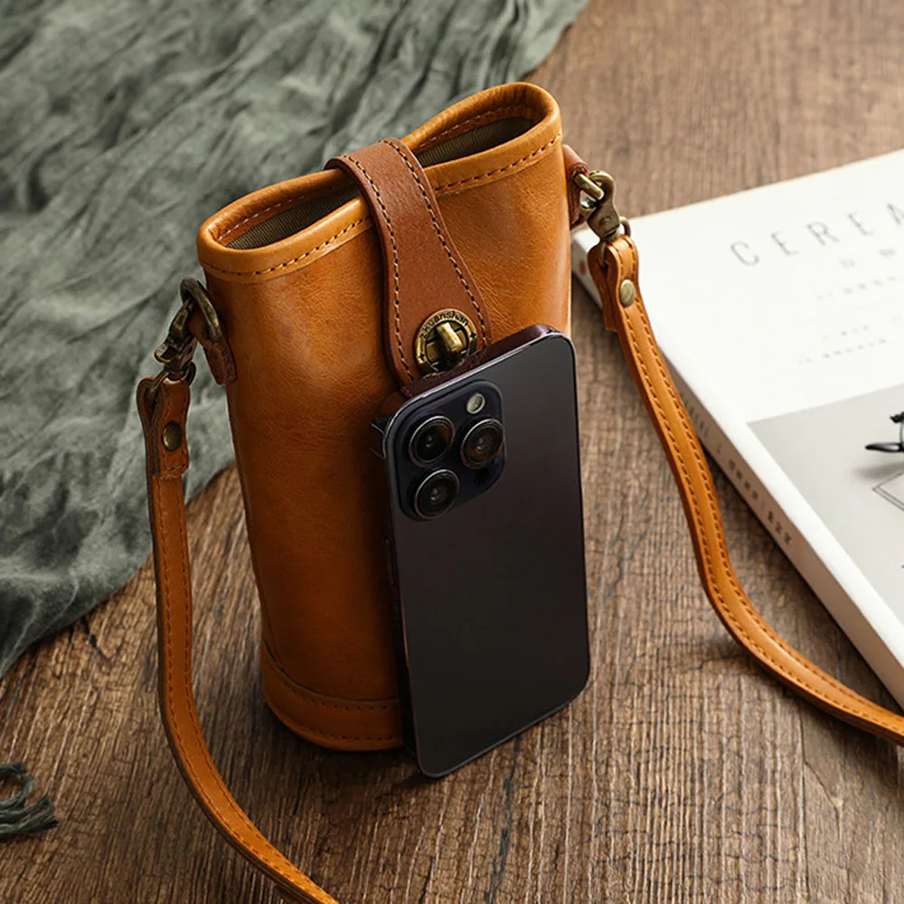 Quality Genuine Leather Crossbody Bag for Women Small Cow Skin Shoulder Fashion Phone Purse Female Promotion