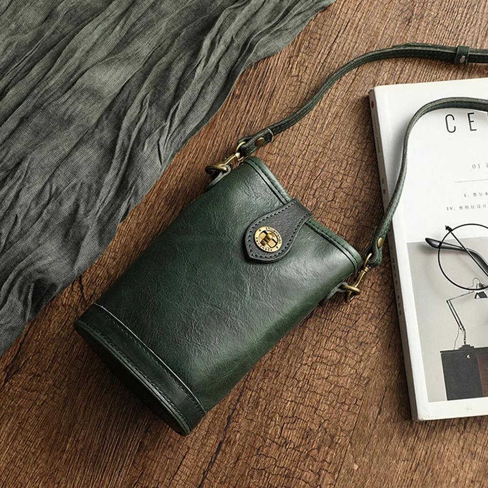 Quality Genuine Leather Crossbody Bag for Women Small Cow Skin Shoulder Fashion Phone Purse Female Promotion