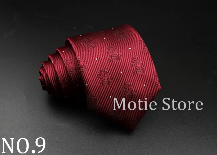 New Style Fashion Jacquard Floral Paisley Necktie Polyester Male Narrow Red Blue Tie Suit Shirt Gift For Men Accessory Gravatas