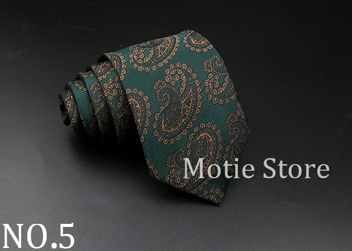 New Style Fashion Jacquard Floral Paisley Necktie Polyester Male Narrow Red Blue Tie Suit Shirt Gift For Men Accessory Gravatas