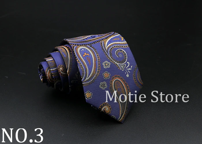 New Style Fashion Jacquard Floral Paisley Necktie Polyester Male Narrow Red Blue Tie Suit Shirt Gift For Men Accessory Gravatas