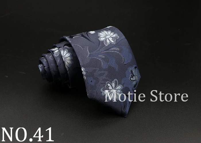 New Style Fashion Jacquard Floral Paisley Necktie Polyester Male Narrow Red Blue Tie Suit Shirt Gift For Men Accessory Gravatas