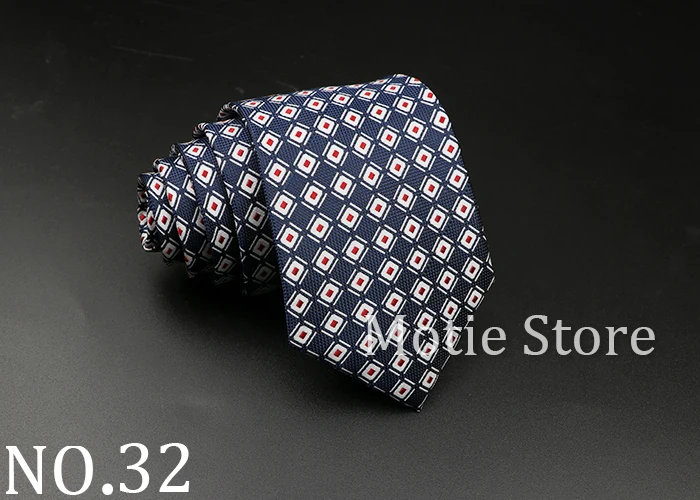 New Style Fashion Jacquard Floral Paisley Necktie Polyester Male Narrow Red Blue Tie Suit Shirt Gift For Men Accessory Gravatas
