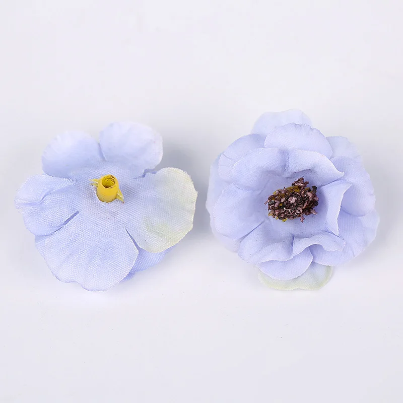 50Pcs 3cm Mini Daisy Decorative Flower Artificial Silk Flowers Party Wedding Decorations Home Wall Decor DIY Sewing Accessories