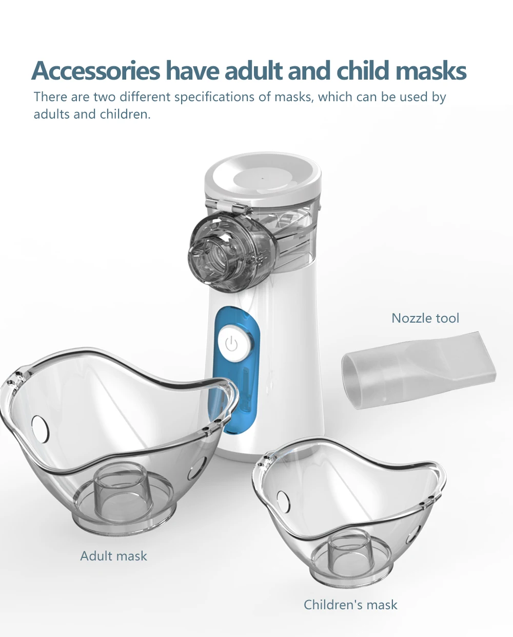 KIUZOU Medical Silent Mesh Nebulizer Handheld Asthma Inhaler Atomizer Kids Adult Nebulizador Mini Portable Nebulizer Humidifier