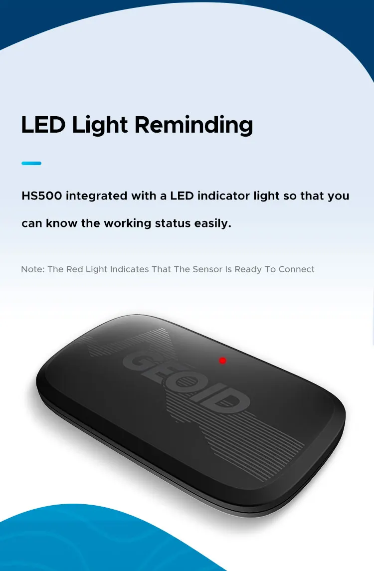 GEOID HS500 Heart Rate Monitor Fitness Equipment Ant Bluetooth Heart Rate Sensor with Chest Strap Tracking LED Light