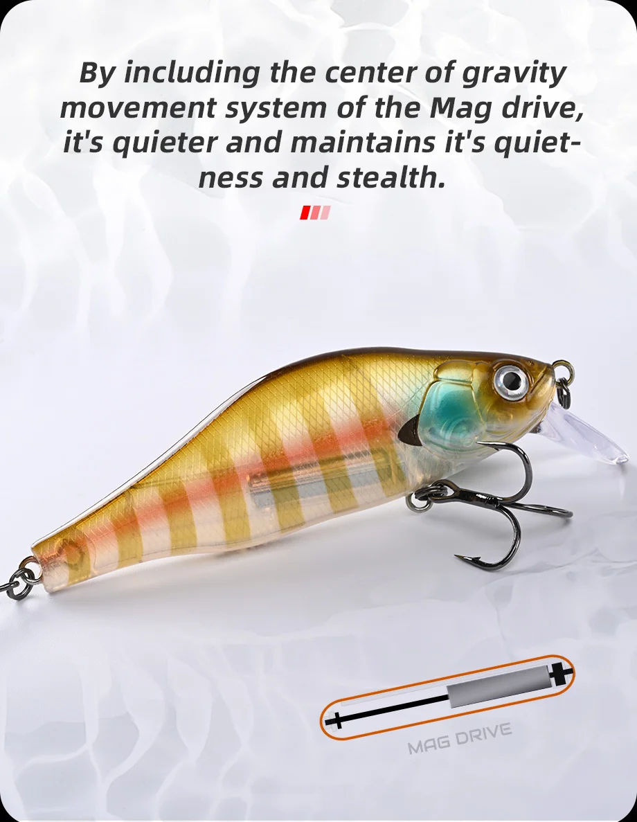 ALLBLUE HUNCH 105SP SR Fishing Lure Shad 105mm 28.5g Suspend Wobbler Minnow 1-1.5M Artificial Hard Plastic Bait Bass Pike Tackle
