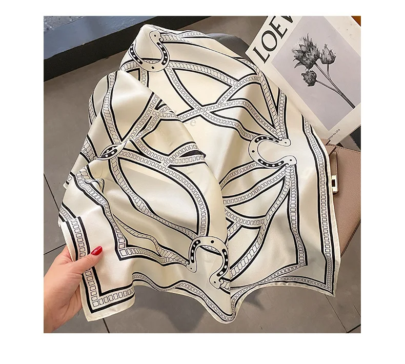 100% Natural Silk Square Scarf Women Foulard High Quality Bandana Scarves Female Neckerchief Popular Headkerchief Shawl Wrap