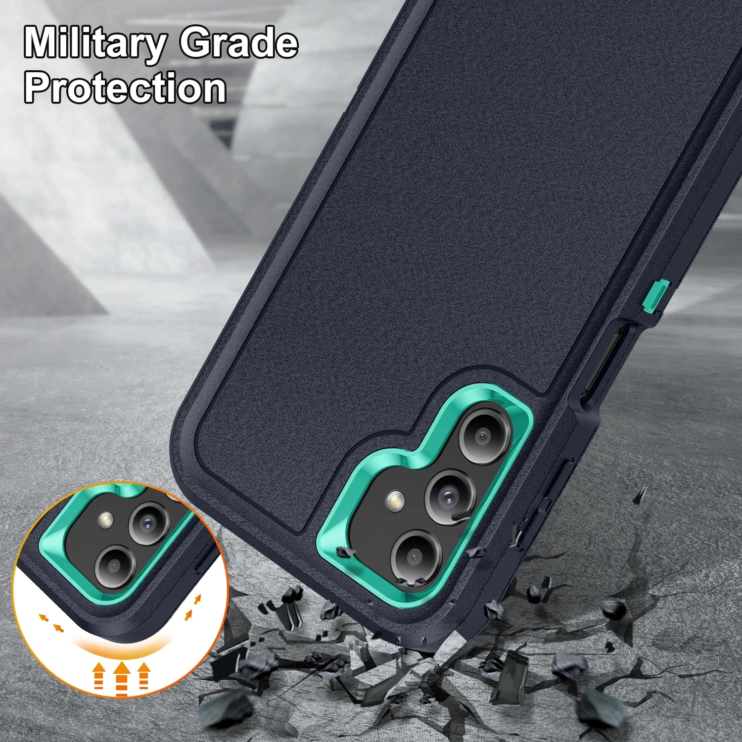 Heavy Duty Armor Case for Samsung Galaxy S23 S24 S25 FE S26 Ultra S22 A15 A54 A14 A53 A13 A17 A16 Shockproof Phone Covers