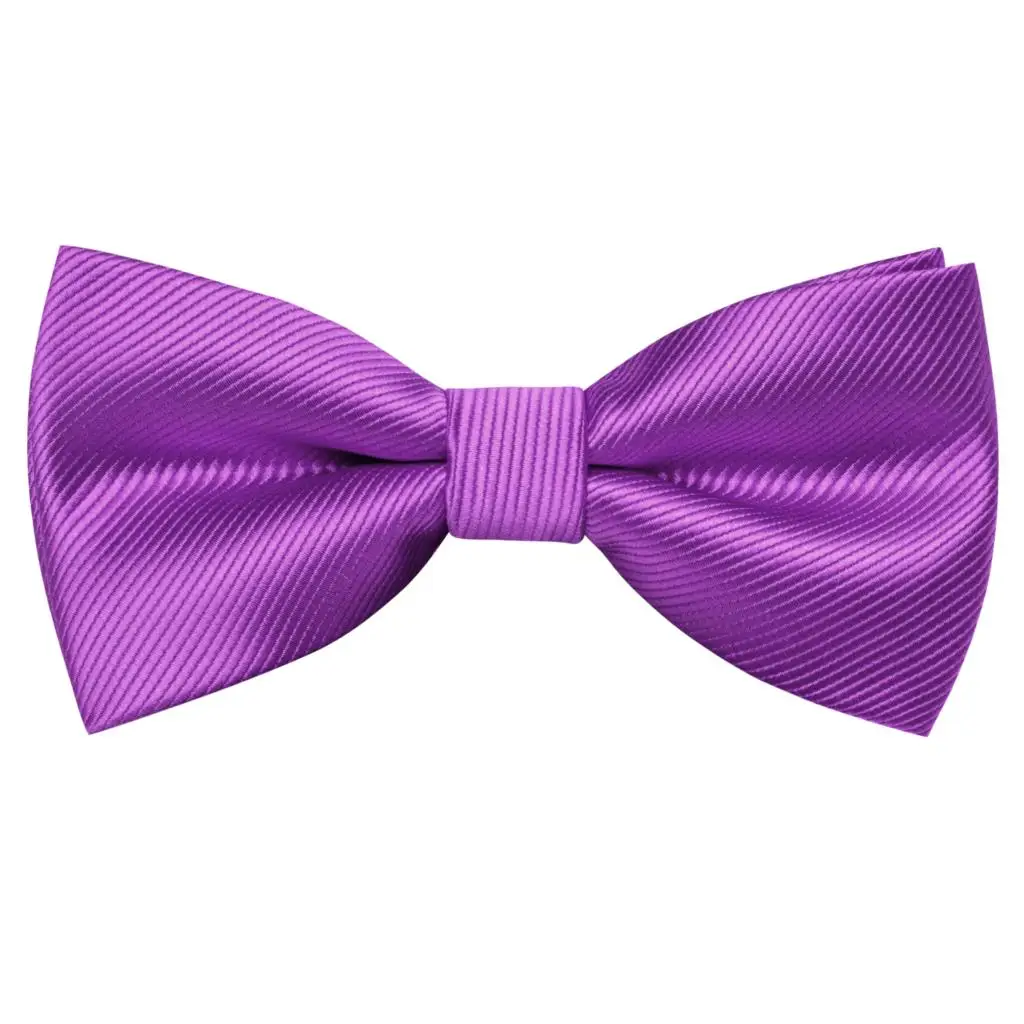 Hi-Tie Pre-tied Men's Bowtie Hanky Cufflinks Set Bow Tie Cravat for Male Jacquard Solid Paisley Floral Men silk Wedding Business