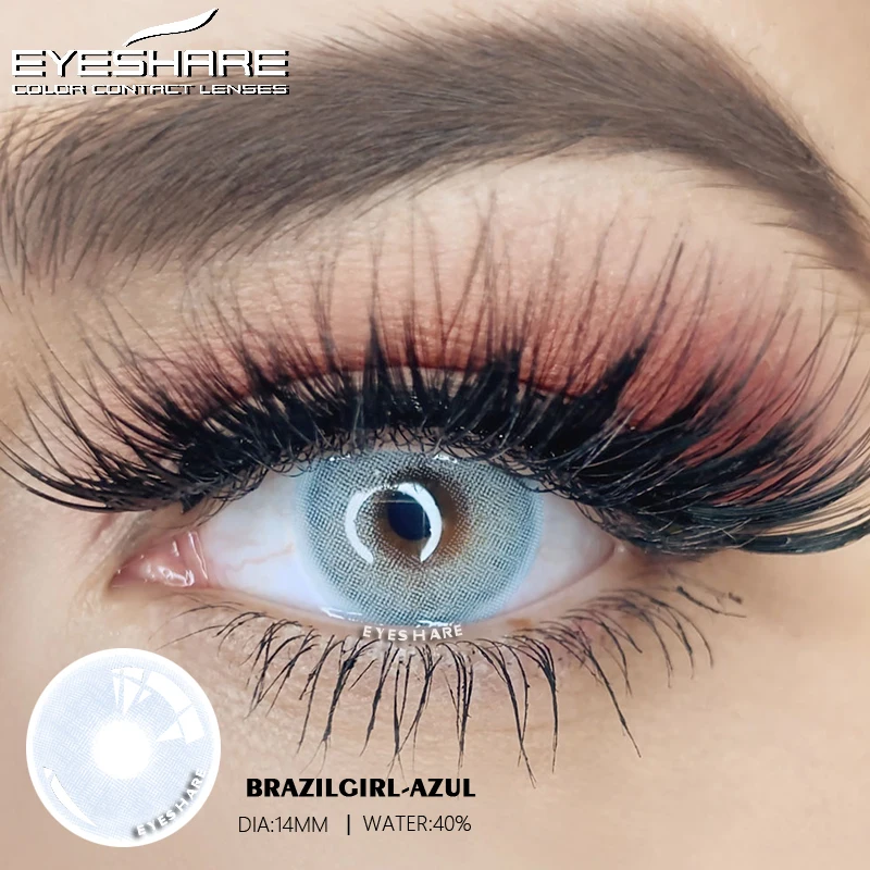 D'ORELLA 1 Pair(2pcs) Natural Color Lens Eyes Yearly Color Contact Lenses For Eyes Beauty Contact Lenses Eye Cosmetic Color Lens