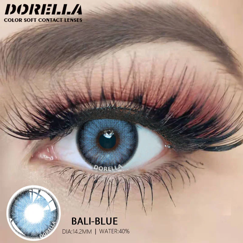 D'ORELLA 1 Pair(2pcs) Natural Color Lens Eyes Yearly Color Contact Lenses For Eyes Beauty Contact Lenses Eye Cosmetic Color Lens