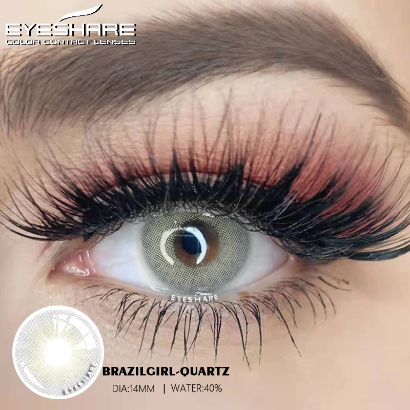 D'ORELLA 1 Pair(2pcs) Natural Color Lens Eyes Yearly Color Contact Lenses For Eyes Beauty Contact Lenses Eye Cosmetic Color Lens