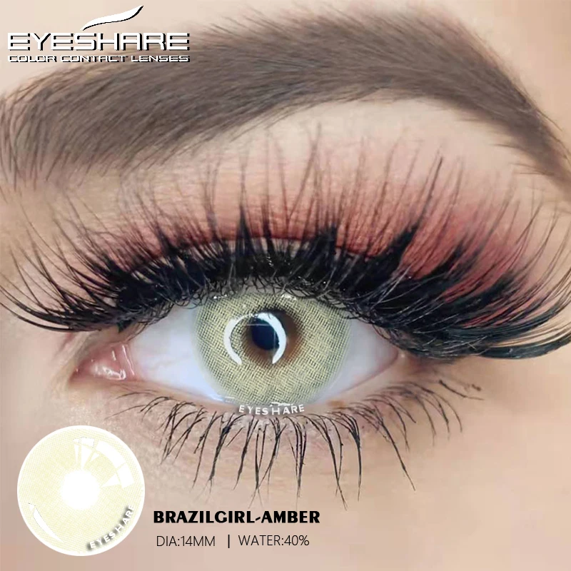 D'ORELLA 1 Pair(2pcs) Natural Color Lens Eyes Yearly Color Contact Lenses For Eyes Beauty Contact Lenses Eye Cosmetic Color Lens