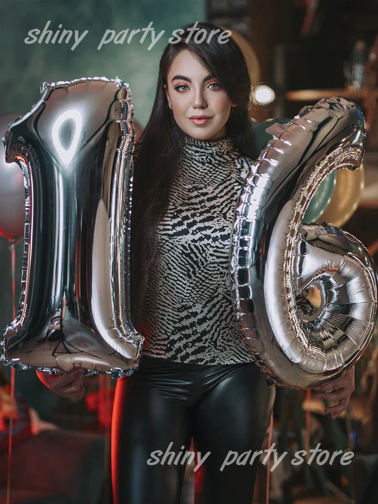 40inch Rose Gold Number Balloon Anniversary Wedding Party Decoration Digital Foil Balloons Inflatable Helium Balon Toy Wholesale