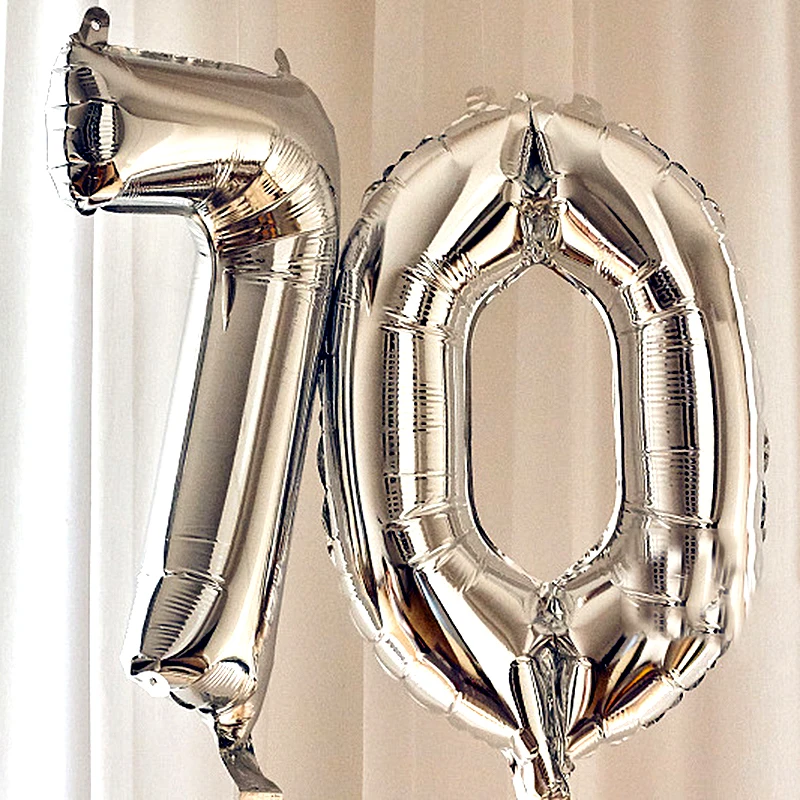 40inch Rose Gold Number Balloon Anniversary Wedding Party Decoration Digital Foil Balloons Inflatable Helium Balon Toy Wholesale