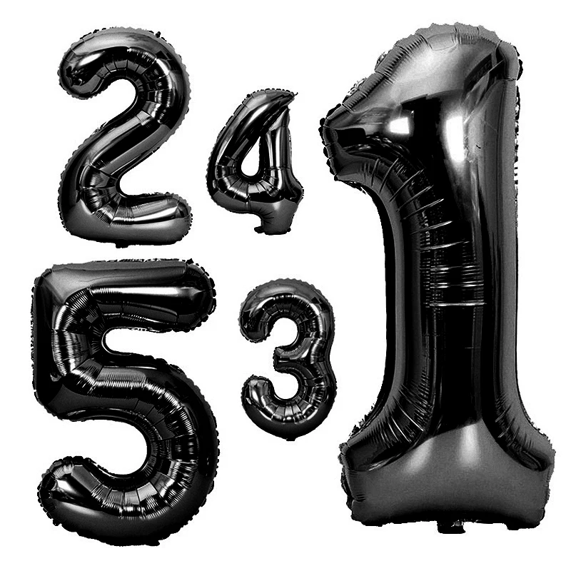 40inch Rose Gold Number Balloon Anniversary Wedding Party Decoration Digital Foil Balloons Inflatable Helium Balon Toy Wholesale