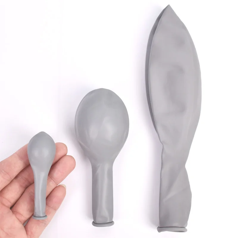5/10/12/18/36inch Gray Balloons Mini Large Macaron Gray Globos Grey Latex Balloon for Wedding Birthday Party Decoration Supplies