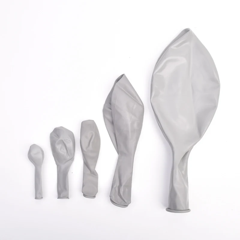 5/10/12/18/36inch Gray Balloons Mini Large Macaron Gray Globos Grey Latex Balloon for Wedding Birthday Party Decoration Supplies