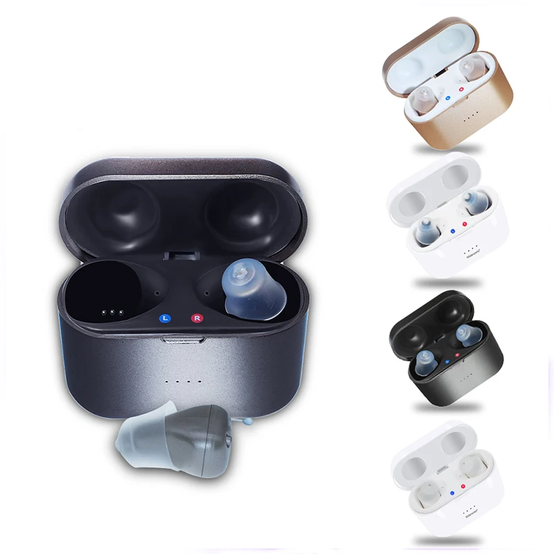 New Hearing Aids SR61 Rechargeable Audifonos for Deafness/Elderly Adjustable Wireless Invisible Ear Sound Amplifier Drop Shiping