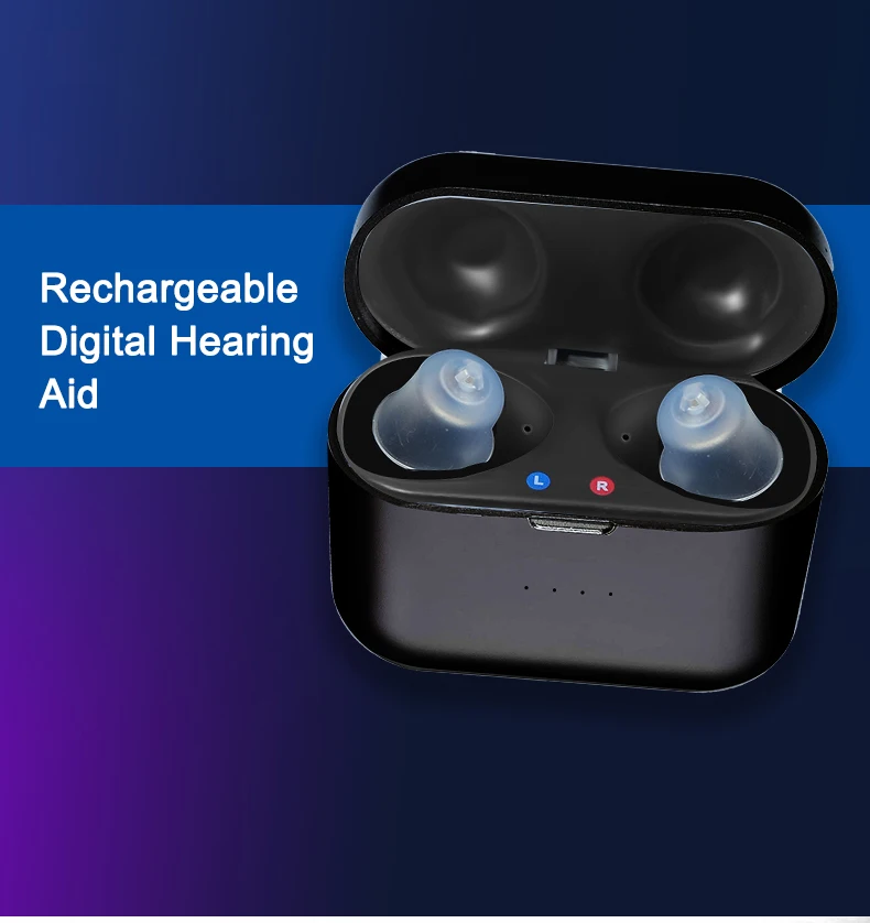 New Hearing Aids SR61 Rechargeable Audifonos for Deafness/Elderly Adjustable Wireless Invisible Ear Sound Amplifier Drop Shiping